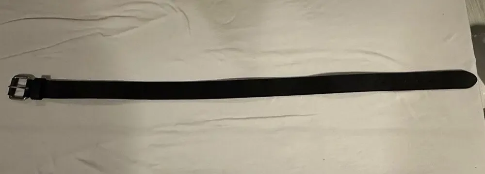 Clarks Men's 32” Black Solid Belt with Buckle 1.25 in Wide